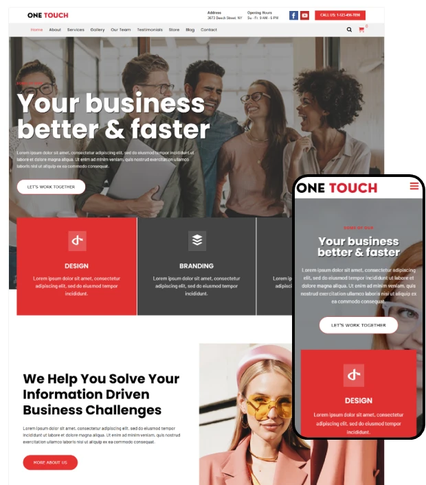 OneTouch - Multi-Purpose WordPress Theme