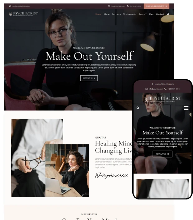 Psychiatrist WordPress Theme
