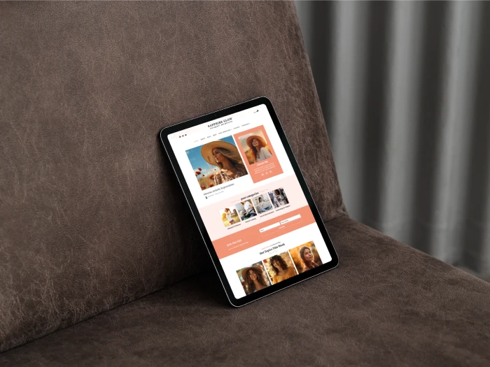 Sapphire Glow Nivora Kajabi Website Theme