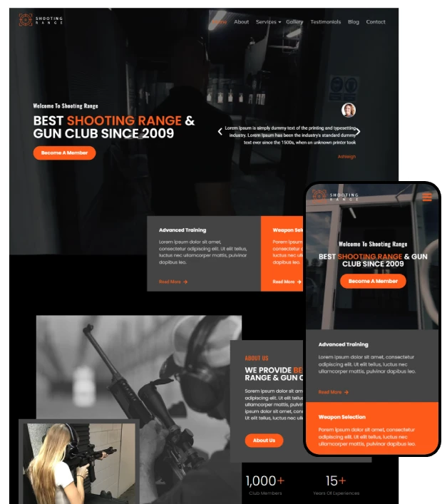 Shooting Range WordPress Theme