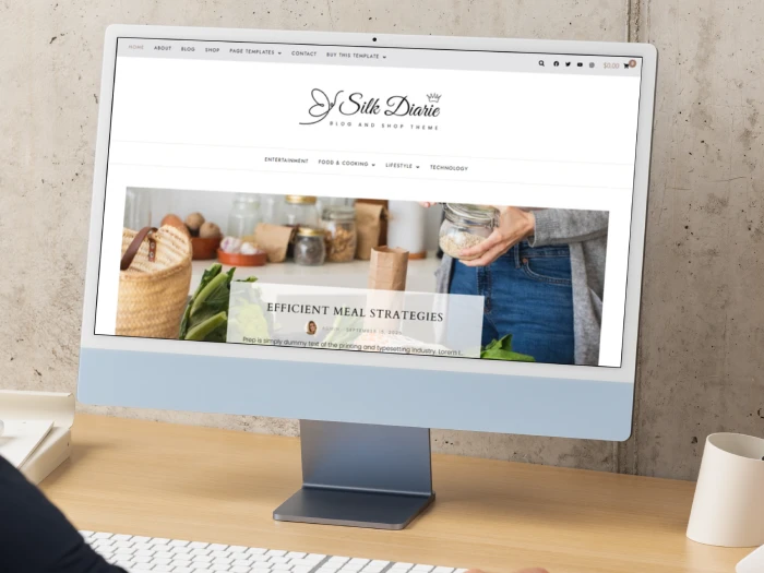 Silk Diaries WordPress- Website Theme