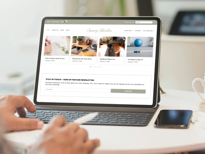 Sunny Sketches WordPress- Website Theme