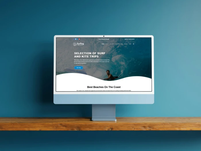 Surfing WordPress- Website Theme
