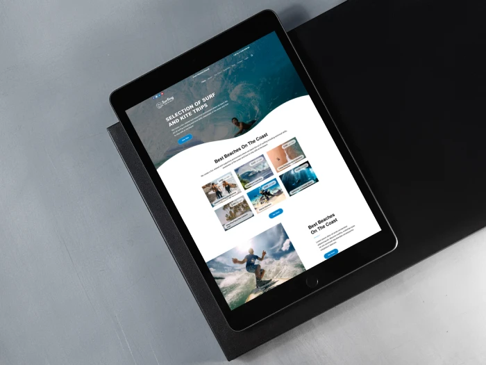 Surfing Nivora Kajabi Website Theme