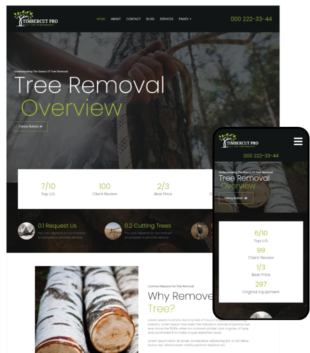 TimberCut Pro – Tree Removal Service WordPress Theme