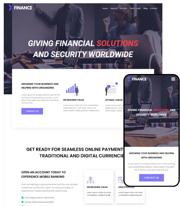 TotalFinance - Finance WordPress Theme