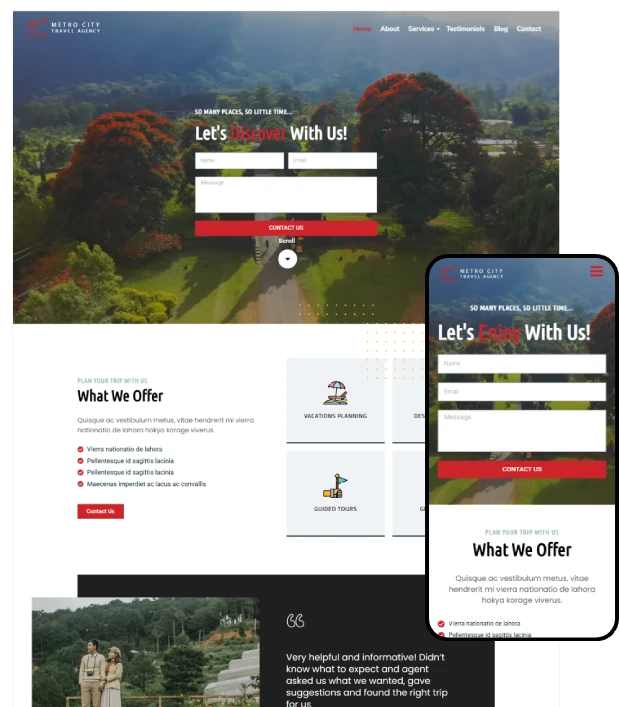 Best Travel Agency WordPress Theme