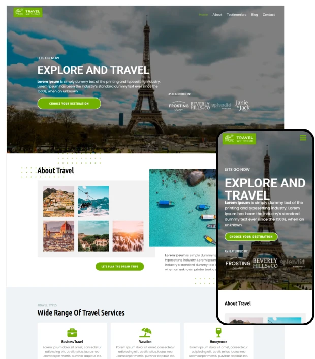 Travel Kajabi Website Template
