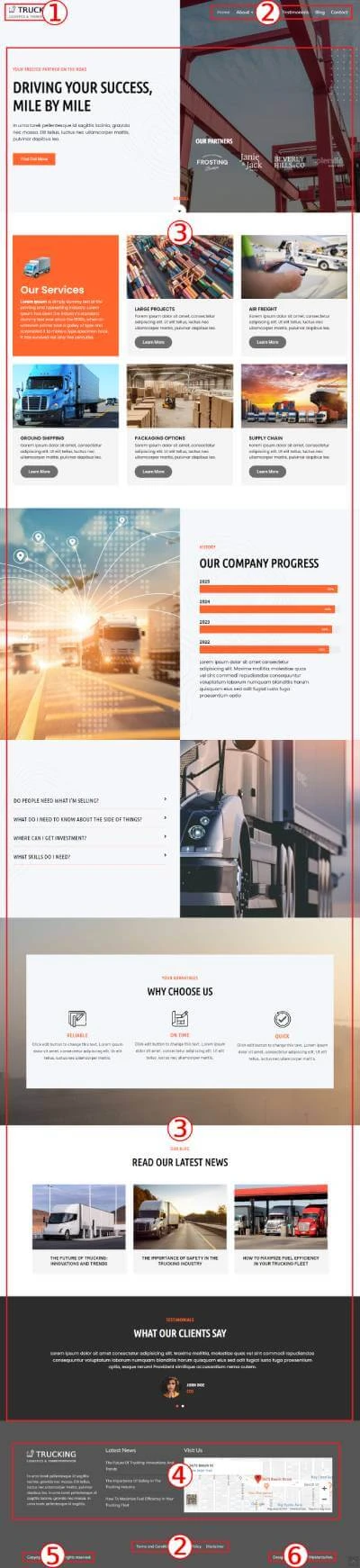 Trucking Premium WordPress Theme Documentation