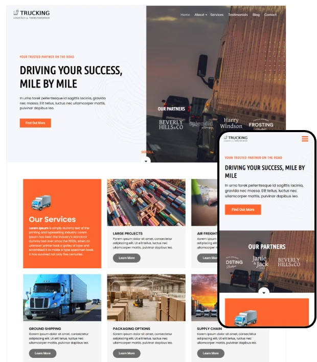 Trucking WordPress Theme