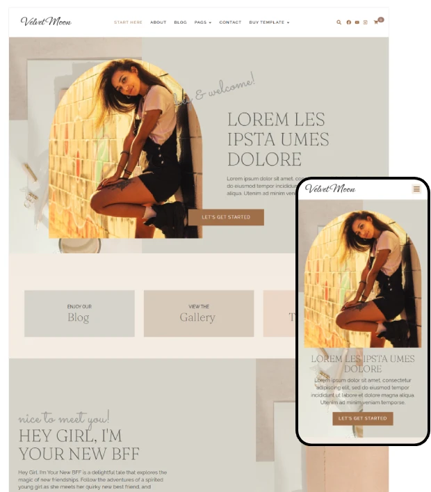 Velvet Moon: The Ultimate Affordable WordPress Blog Theme for Bloggers