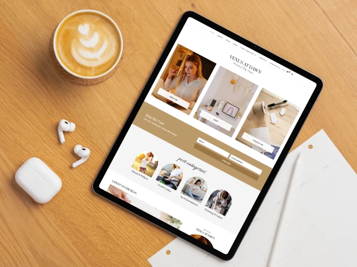 Venus Nivora Kajabi Website Theme