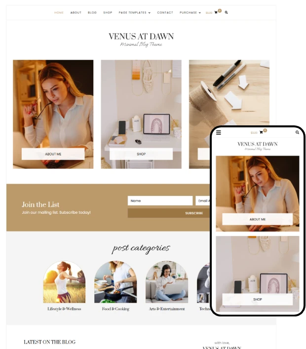 WP Theme WooCommerce - Venus