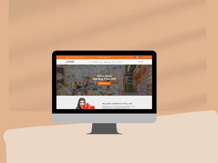 Wall Art WordPress- Website Theme