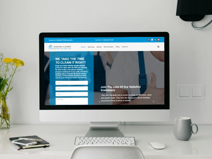 Window Cleaner WordPress- Website Theme