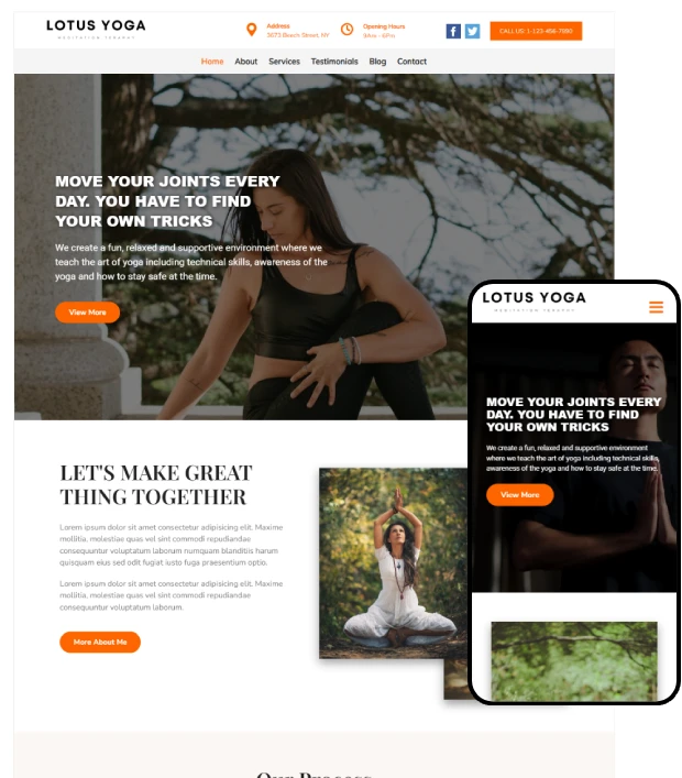 Yoga WordPress Theme -Yoga